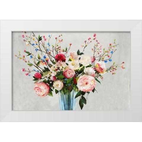 Grenada Flowers  White Modern Wood Framed Art Print by Pearce, Allison