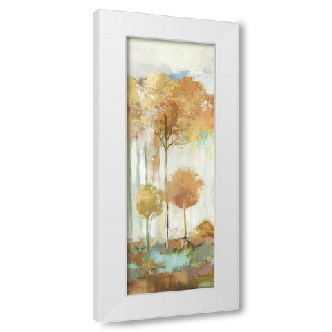 The Prelude V White Modern Wood Framed Art Print by Pearce, Allison