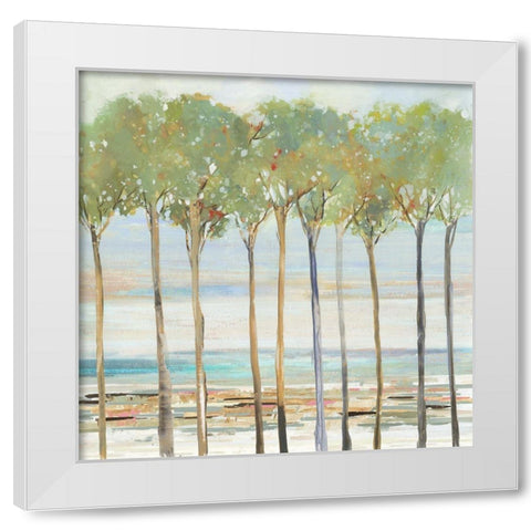 Tall Serenity White Modern Wood Framed Art Print by Pearce, Allison