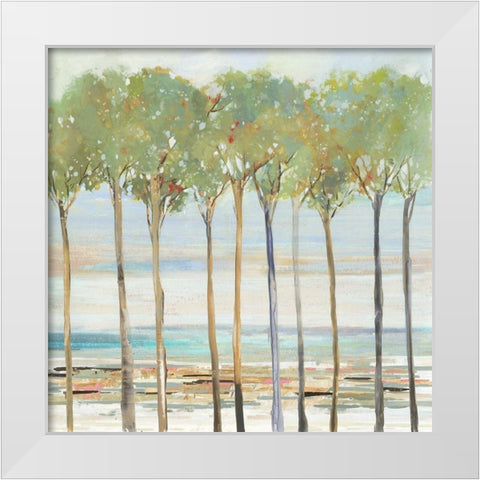 Tall Serenity White Modern Wood Framed Art Print by Pearce, Allison