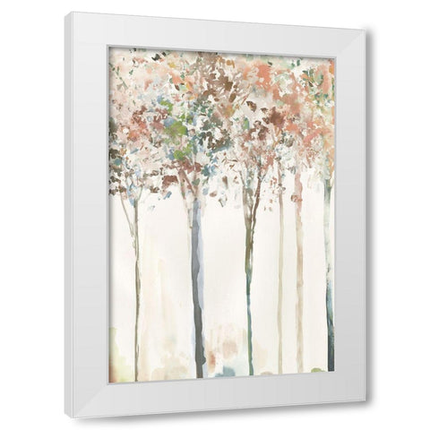 Golden Trees I  White Modern Wood Framed Art Print by Pearce, Allison