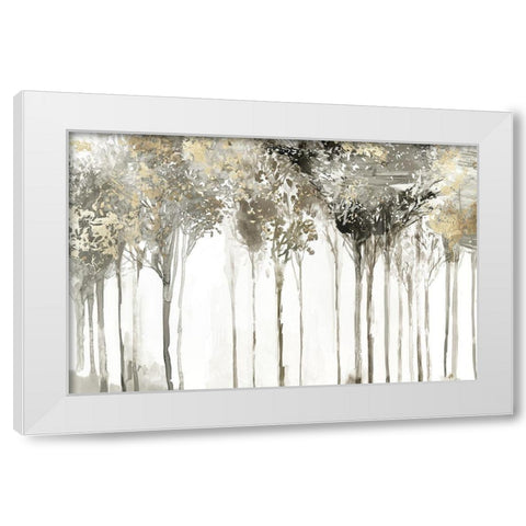 Golden Forest Lookout  White Modern Wood Framed Art Print by Pearce, Allison