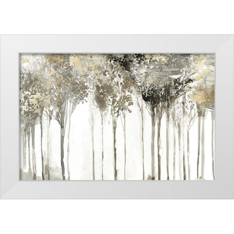 Golden Forest Lookout  White Modern Wood Framed Art Print by Pearce, Allison