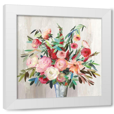 Fragrance of the Feelings White Modern Wood Framed Art Print by Pearce, Allison