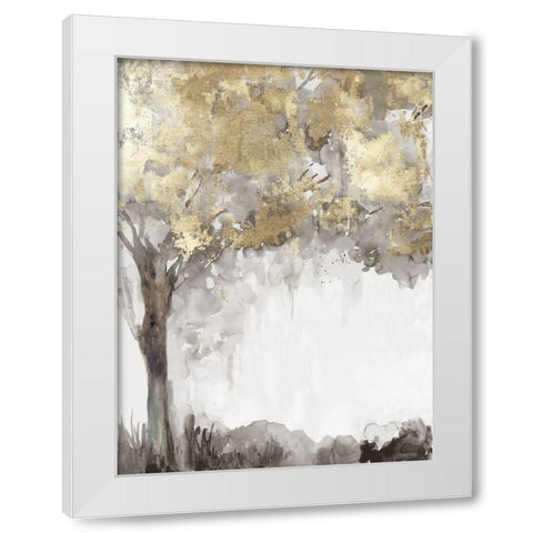 Gold Again White Modern Wood Framed Art Print by Pearce, Allison