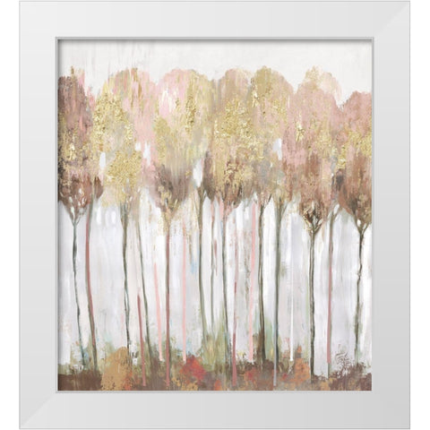 Tune of the Trees Blush White Modern Wood Framed Art Print by Pearce, Allison
