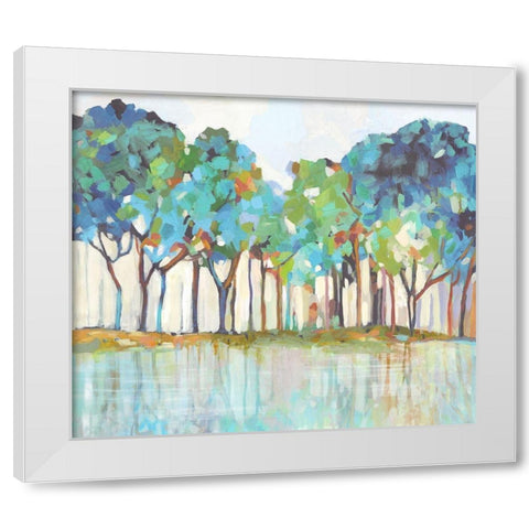 On That Side of Dream White Modern Wood Framed Art Print by Pearce, Allison