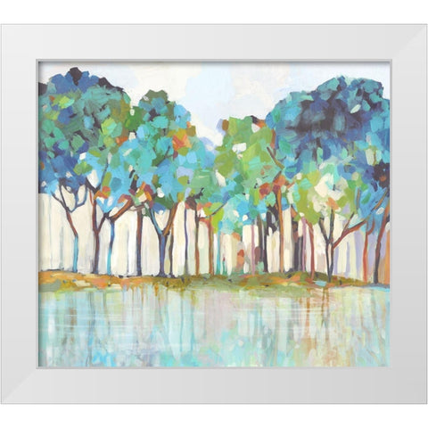On That Side of Dream White Modern Wood Framed Art Print by Pearce, Allison