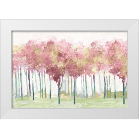 Blush Visions White Modern Wood Framed Art Print by Pearce, Allison