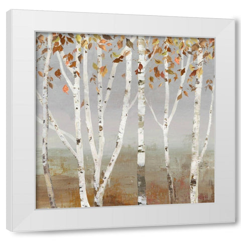 Fall Diffraction White Modern Wood Framed Art Print by Pearce, Allison