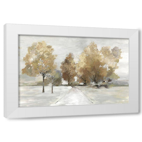 Trail Under the Trees White Modern Wood Framed Art Print by Pearce, Allison