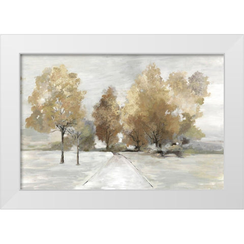 Trail Under the Trees White Modern Wood Framed Art Print by Pearce, Allison
