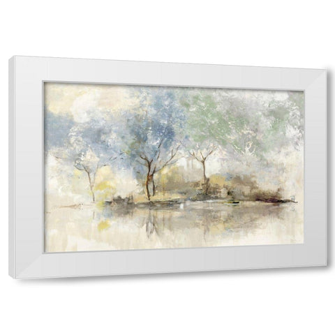 Pale Meadow  White Modern Wood Framed Art Print by Pearce, Allison