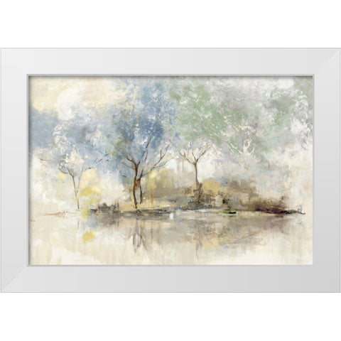 Pale Meadow  White Modern Wood Framed Art Print by Pearce, Allison