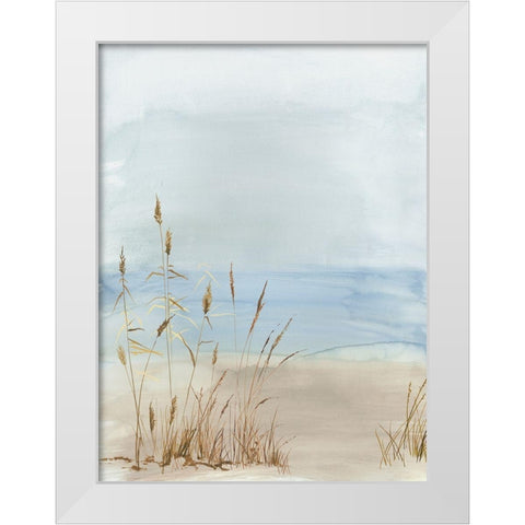 Soft Beach Grass II White Modern Wood Framed Art Print by Pearce, Allison