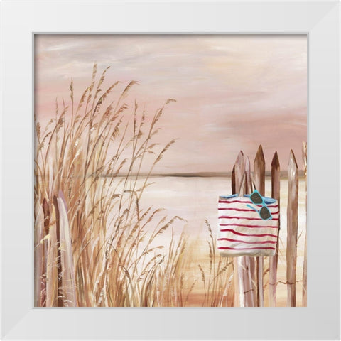 Beach Day II White Modern Wood Framed Art Print by Pearce, Allison
