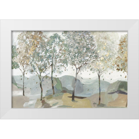 Breezy Landscape I  White Modern Wood Framed Art Print by Pearce, Allison