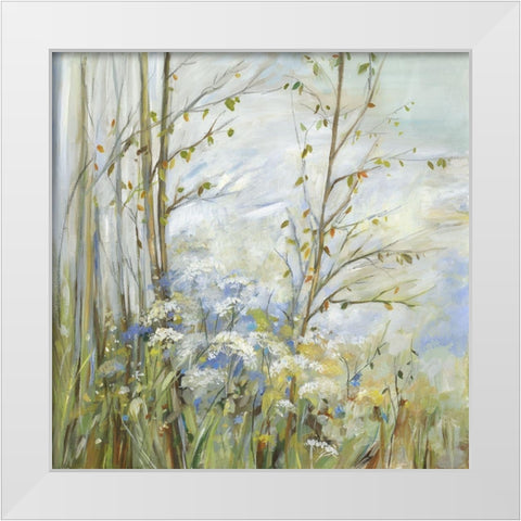 Sunny Breeze Landscape  White Modern Wood Framed Art Print by Pearce, Allison
