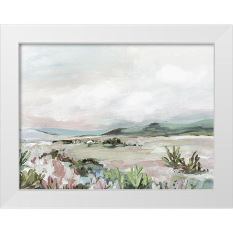 Wild Cactus Garden  White Modern Wood Framed Art Print by Pearce, Allison