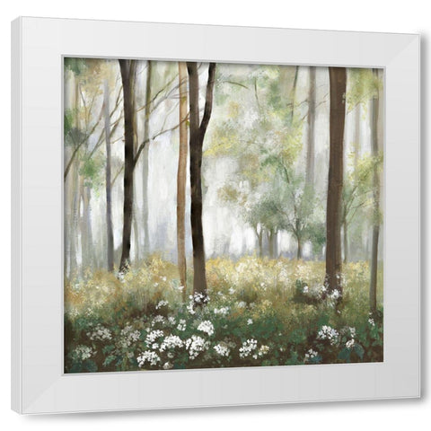 Calm Medaow  White Modern Wood Framed Art Print by Pearce, Allison