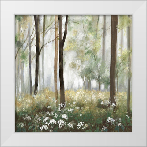 Calm Medaow  White Modern Wood Framed Art Print by Pearce, Allison