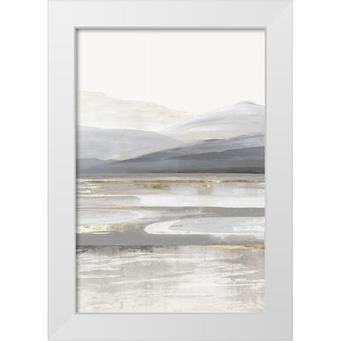 Grey Mountain II White Modern Wood Framed Art Print by Pearce, Allison