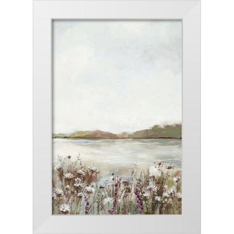 Secret Lake III White Modern Wood Framed Art Print by Pearce, Allison