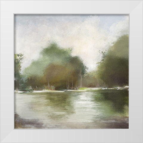 Quiet Place White Modern Wood Framed Art Print by Pearce, Allison