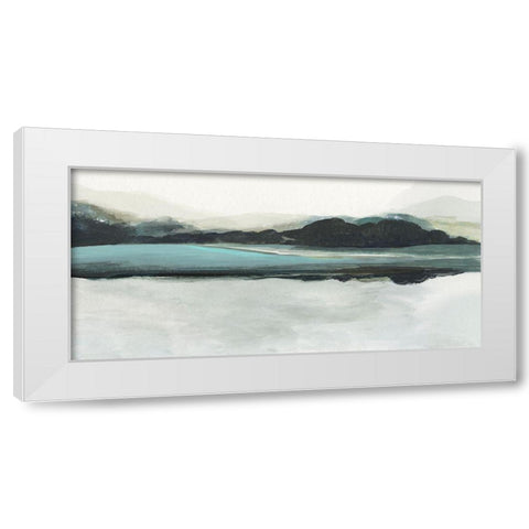 Blue View  White Modern Wood Framed Art Print by Pearce, Allison