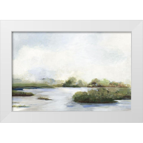 Wetlands  White Modern Wood Framed Art Print by Pearce, Allison