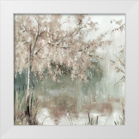 Willow Peace White Modern Wood Framed Art Print by Pearce, Allison