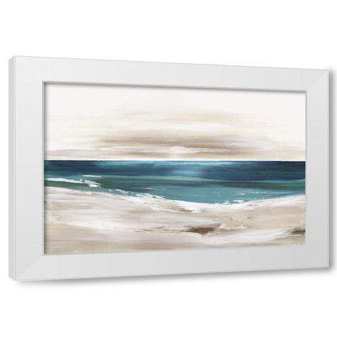 Rush of Sea  White Modern Wood Framed Art Print by Pearce, Allison