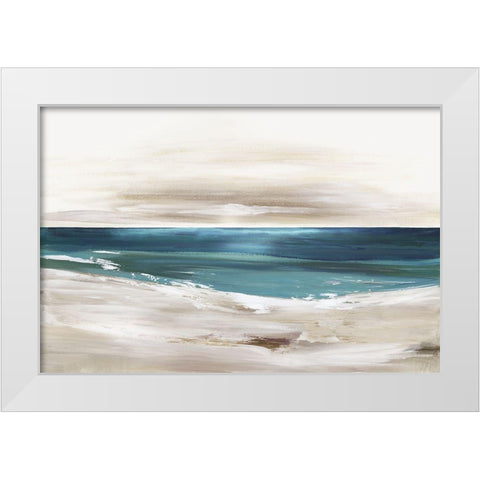 Rush of Sea  White Modern Wood Framed Art Print by Pearce, Allison
