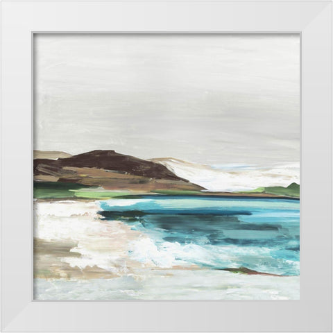 Calm Lake I  White Modern Wood Framed Art Print by Pearce, Allison