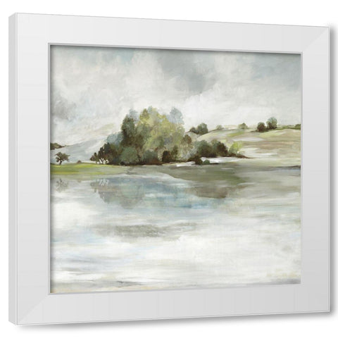 Forest Look Out  White Modern Wood Framed Art Print by Pearce, Allison