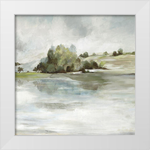 Forest Look Out  White Modern Wood Framed Art Print by Pearce, Allison