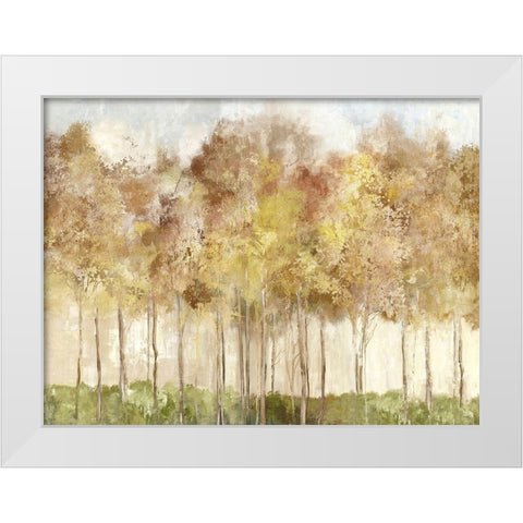 Yellow Forest  White Modern Wood Framed Art Print by Pearce, Allison