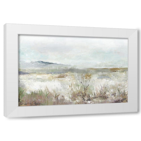 Field Wind  White Modern Wood Framed Art Print by Pearce, Allison