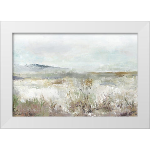 Field Wind  White Modern Wood Framed Art Print by Pearce, Allison