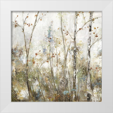 Soft Birch Forest I  White Modern Wood Framed Art Print by Pearce, Allison