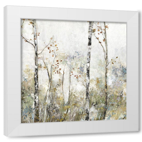 Soft Birch Forest II  White Modern Wood Framed Art Print by Pearce, Allison