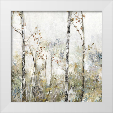 Soft Birch Forest II  White Modern Wood Framed Art Print by Pearce, Allison