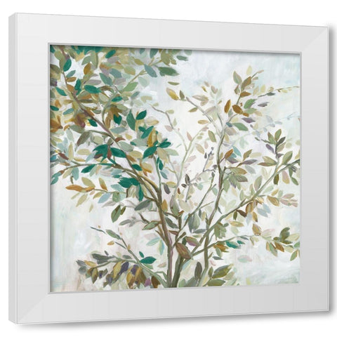 Leaves of Tree  White Modern Wood Framed Art Print by Pearce, Allison