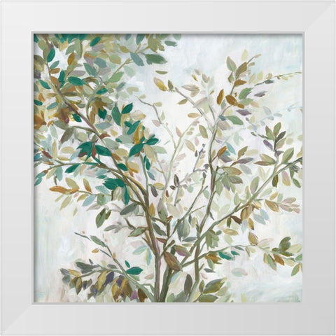 Leaves of Tree  White Modern Wood Framed Art Print by Pearce, Allison