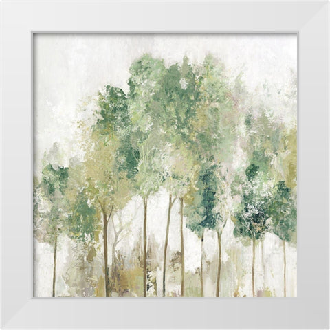 Shabby Trees  White Modern Wood Framed Art Print by Pearce, Allison