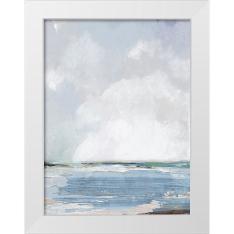 Modern Beach White Modern Wood Framed Art Print by Pearce, Allison