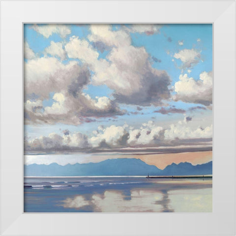 The Clearing I White Modern Wood Framed Art Print by Molenaar
