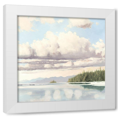The Clearing II White Modern Wood Framed Art Print by Molenaar, Pieter