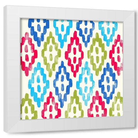 Tribal Bright I White Modern Wood Framed Art Print by PI Galerie