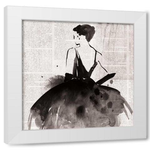 Spotlight I White Modern Wood Framed Art Print by PI Galerie